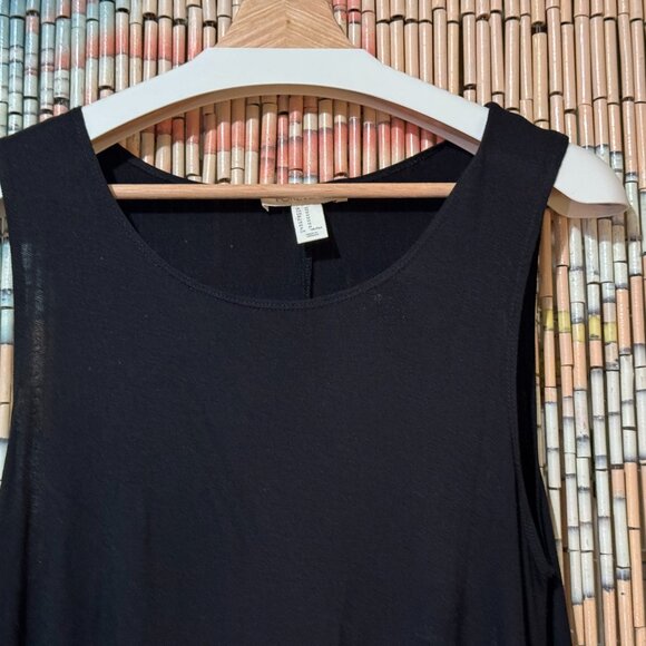 Forever21 Jersey A-Line Mini Swing Tank Dress, Black, Medium - Picture 3 of 12